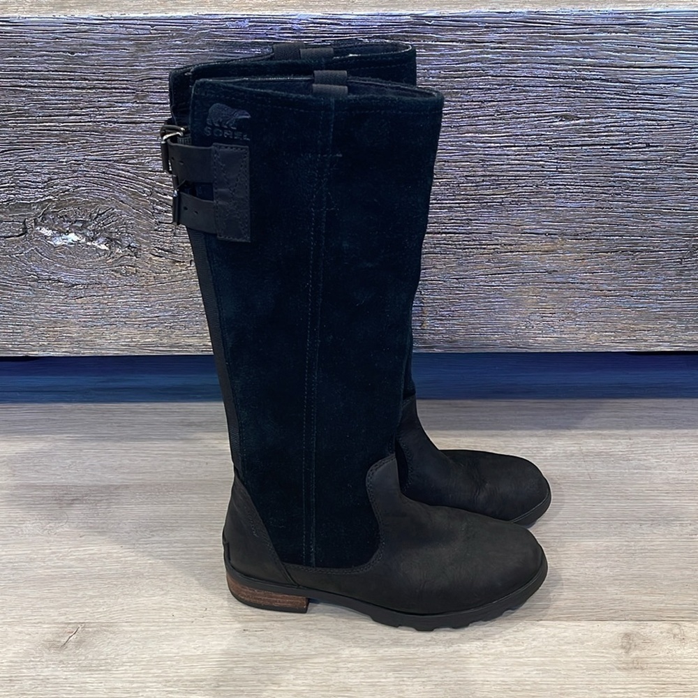 Sorel Women's Emelie Tall Casual Boots - Black Size 5